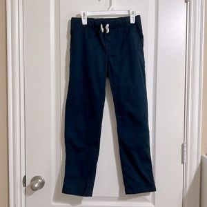 New Cat & Jack boys straight fit pull on navy pants sz 10